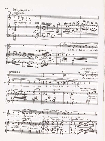 Parisina / tragedia lirica in quattro atti di Gabriele D'Annunzio ; musicata da Pietro Mascagni ; riduzione per canto e pianoforte