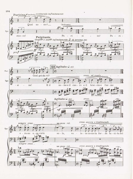 Parisina / tragedia lirica in quattro atti di Gabriele D'Annunzio ; musicata da Pietro Mascagni ; riduzione per canto e pianoforte