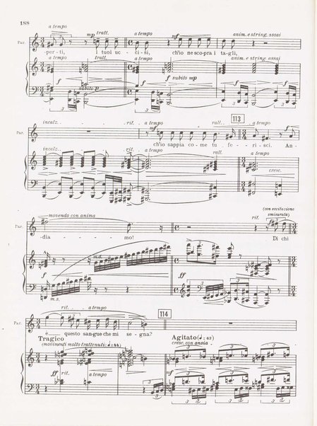 Parisina / tragedia lirica in quattro atti di Gabriele D'Annunzio ; musicata da Pietro Mascagni ; riduzione per canto e pianoforte