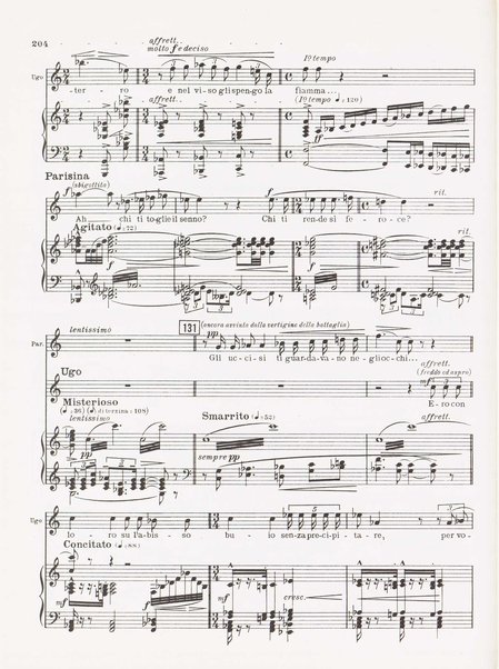 Parisina / tragedia lirica in quattro atti di Gabriele D'Annunzio ; musicata da Pietro Mascagni ; riduzione per canto e pianoforte