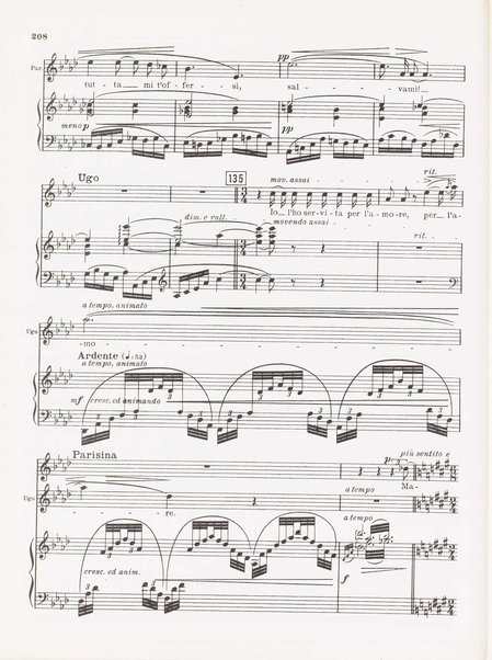 Parisina / tragedia lirica in quattro atti di Gabriele D'Annunzio ; musicata da Pietro Mascagni ; riduzione per canto e pianoforte