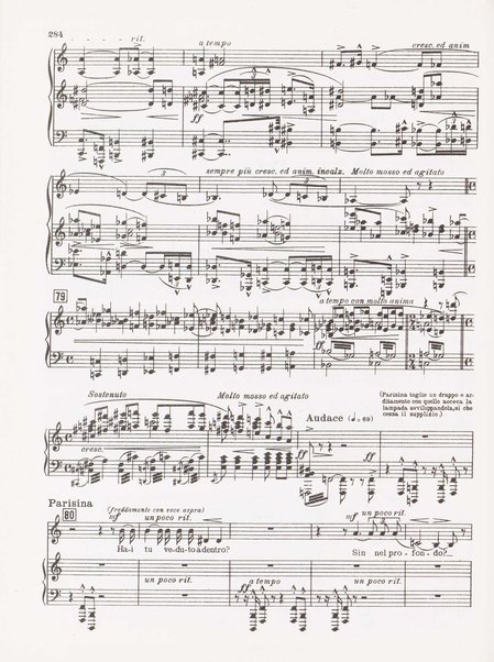 Parisina / tragedia lirica in quattro atti di Gabriele D'Annunzio ; musicata da Pietro Mascagni ; riduzione per canto e pianoforte