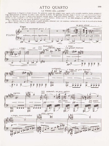 Parisina / tragedia lirica in quattro atti di Gabriele D'Annunzio ; musicata da Pietro Mascagni ; riduzione per canto e pianoforte