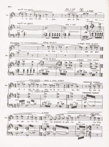 Parisina / tragedia lirica in quattro atti di Gabriele D'Annunzio ; musicata da Pietro Mascagni ; riduzione per canto e pianoforte