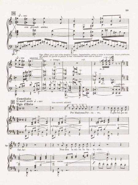 Parisina / tragedia lirica in quattro atti di Gabriele D'Annunzio ; musicata da Pietro Mascagni ; riduzione per canto e pianoforte