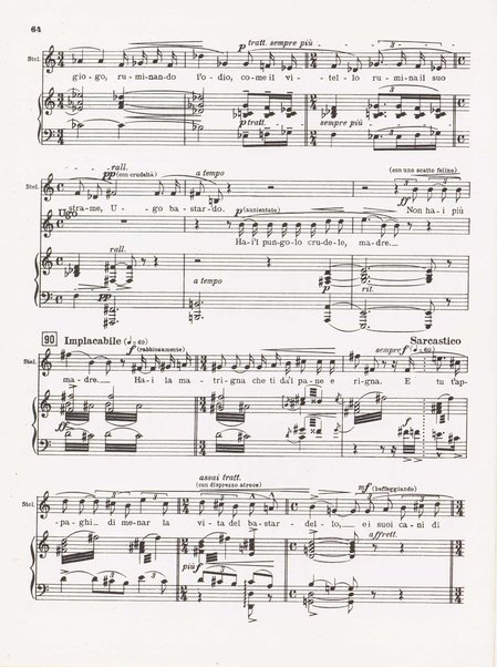 Parisina / tragedia lirica in quattro atti di Gabriele D'Annunzio ; musicata da Pietro Mascagni ; riduzione per canto e pianoforte