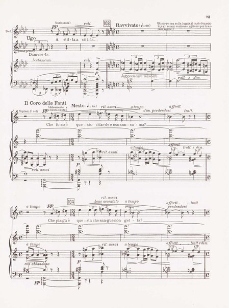 Parisina / tragedia lirica in quattro atti di Gabriele D'Annunzio ; musicata da Pietro Mascagni ; riduzione per canto e pianoforte