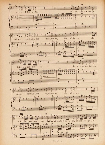 Il matrimonio segreto : melodramma giocoso in due atti / D. Cimarosa ; opera completa per canto e pianoforte