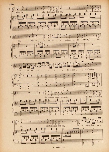 Il matrimonio segreto : melodramma giocoso in due atti / D. Cimarosa ; opera completa per canto e pianoforte