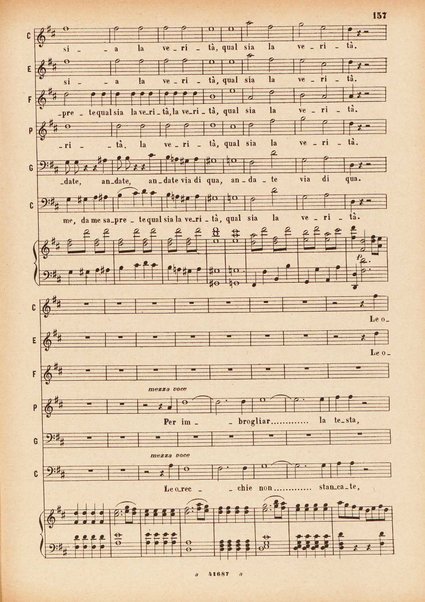 Il matrimonio segreto : melodramma giocoso in due atti / D. Cimarosa ; opera completa per canto e pianoforte