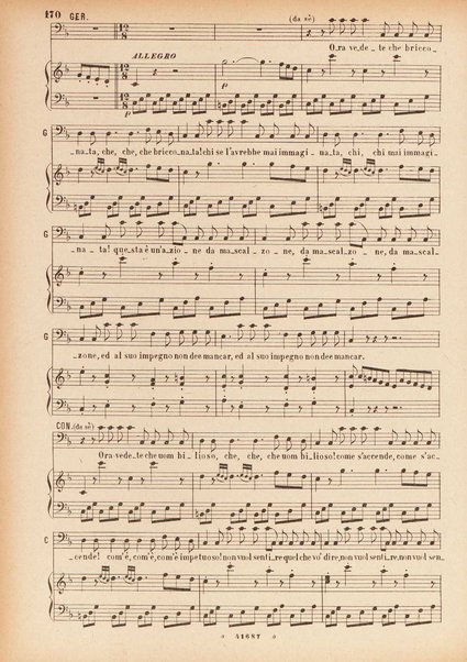 Il matrimonio segreto : melodramma giocoso in due atti / D. Cimarosa ; opera completa per canto e pianoforte