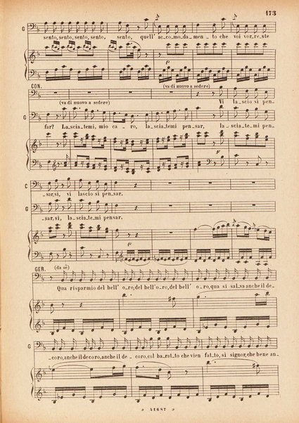 Il matrimonio segreto : melodramma giocoso in due atti / D. Cimarosa ; opera completa per canto e pianoforte