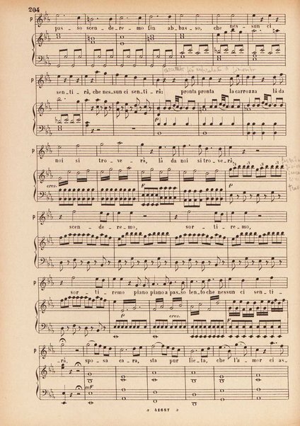 Il matrimonio segreto : melodramma giocoso in due atti / D. Cimarosa ; opera completa per canto e pianoforte