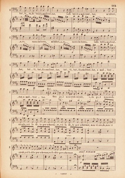 Il matrimonio segreto : melodramma giocoso in due atti / D. Cimarosa ; opera completa per canto e pianoforte