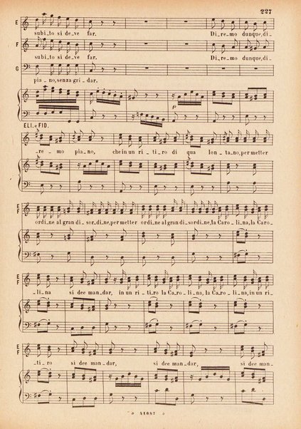 Il matrimonio segreto : melodramma giocoso in due atti / D. Cimarosa ; opera completa per canto e pianoforte