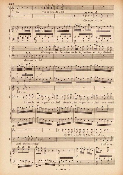 Il matrimonio segreto : melodramma giocoso in due atti / D. Cimarosa ; opera completa per canto e pianoforte