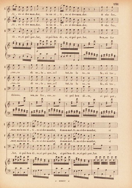 Il matrimonio segreto : melodramma giocoso in due atti / D. Cimarosa ; opera completa per canto e pianoforte