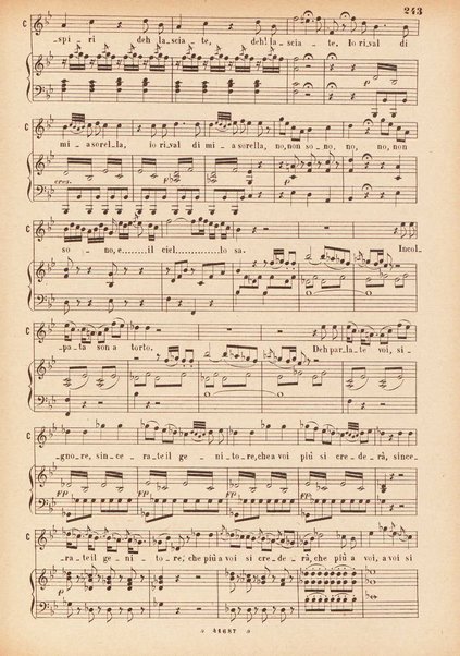 Il matrimonio segreto : melodramma giocoso in due atti / D. Cimarosa ; opera completa per canto e pianoforte