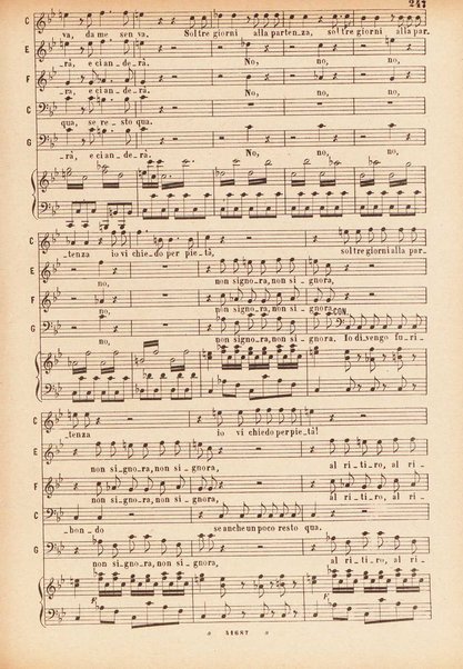 Il matrimonio segreto : melodramma giocoso in due atti / D. Cimarosa ; opera completa per canto e pianoforte