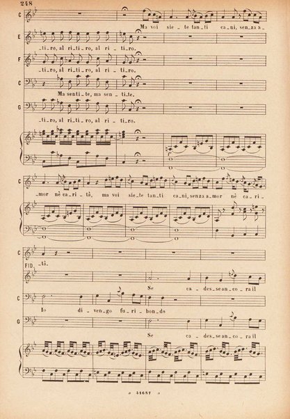 Il matrimonio segreto : melodramma giocoso in due atti / D. Cimarosa ; opera completa per canto e pianoforte