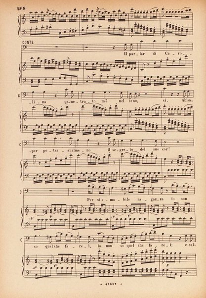 Il matrimonio segreto : melodramma giocoso in due atti / D. Cimarosa ; opera completa per canto e pianoforte