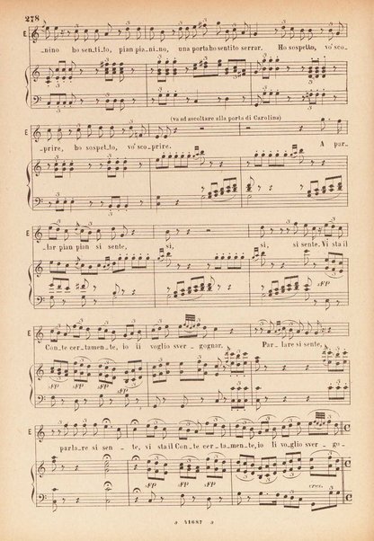 Il matrimonio segreto : melodramma giocoso in due atti / D. Cimarosa ; opera completa per canto e pianoforte