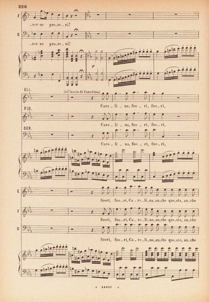 Il matrimonio segreto : melodramma giocoso in due atti / D. Cimarosa ; opera completa per canto e pianoforte