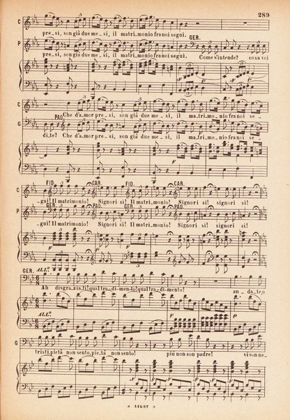 Il matrimonio segreto : melodramma giocoso in due atti / D. Cimarosa ; opera completa per canto e pianoforte