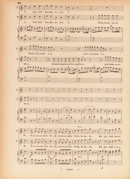 Il matrimonio segreto : melodramma giocoso in due atti / D. Cimarosa ; opera completa per canto e pianoforte