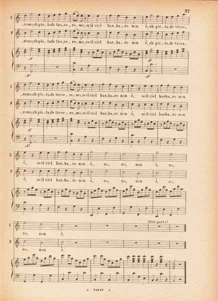 Il matrimonio segreto : melodramma giocoso in due atti / D. Cimarosa ; opera completa per canto e pianoforte
