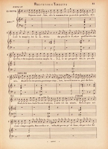 Il matrimonio segreto : melodramma giocoso in due atti / D. Cimarosa ; opera completa per canto e pianoforte