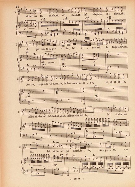 Il matrimonio segreto : melodramma giocoso in due atti / D. Cimarosa ; opera completa per canto e pianoforte