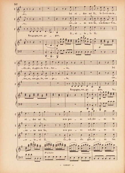 Il matrimonio segreto : melodramma giocoso in due atti / D. Cimarosa ; opera completa per canto e pianoforte