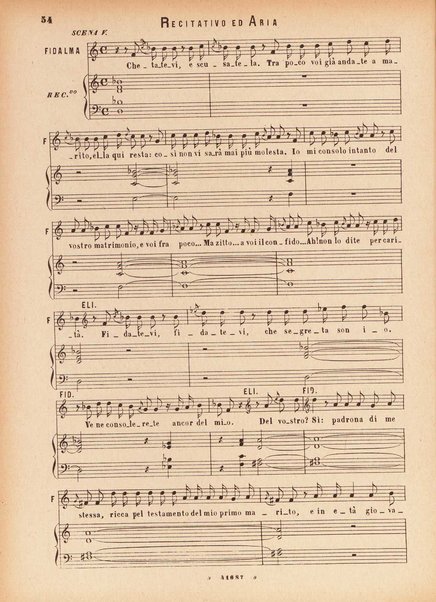 Il matrimonio segreto : melodramma giocoso in due atti / D. Cimarosa ; opera completa per canto e pianoforte