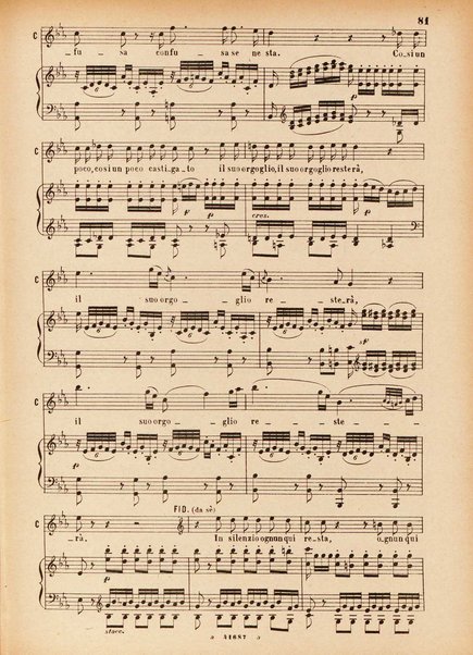 Il matrimonio segreto : melodramma giocoso in due atti / D. Cimarosa ; opera completa per canto e pianoforte