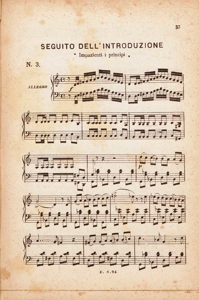 La regina di Golconda : melodramma in due atti / di Gaetano Donizetti ; per pianoforte solo