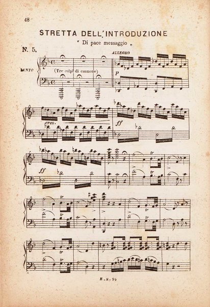 La regina di Golconda : melodramma in due atti / di Gaetano Donizetti ; per pianoforte solo