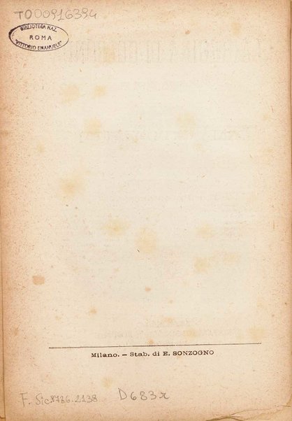 La regina di Golconda : melodramma in due atti / di Gaetano Donizetti ; per pianoforte solo