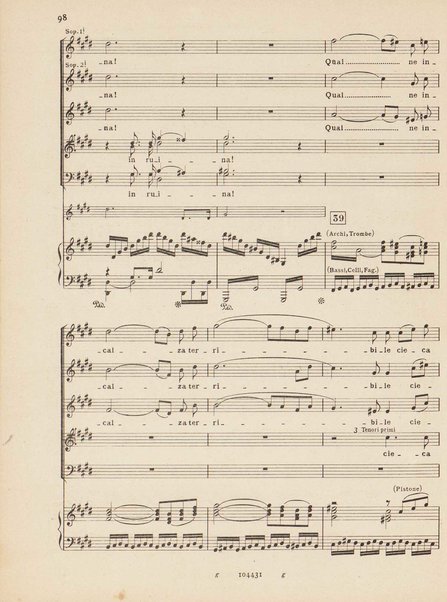 Mosé : poema sinfonico-vocale in un prologo e tre parti / testo di A. Cameroni e P. Croci ; musica di D. Lorenzo Perosi ; riduzione per canto e pianoforte di Ugo Solazzi