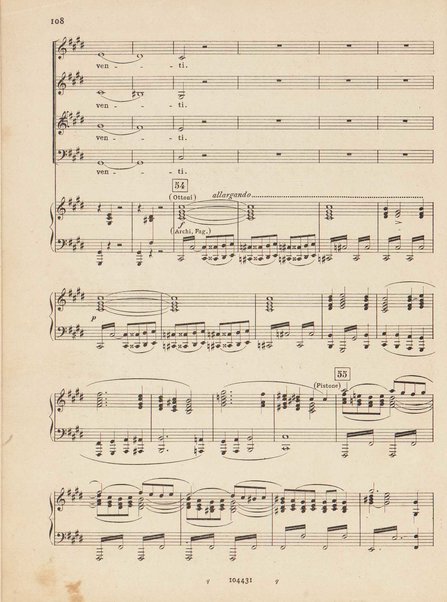 Mosé : poema sinfonico-vocale in un prologo e tre parti / testo di A. Cameroni e P. Croci ; musica di D. Lorenzo Perosi ; riduzione per canto e pianoforte di Ugo Solazzi