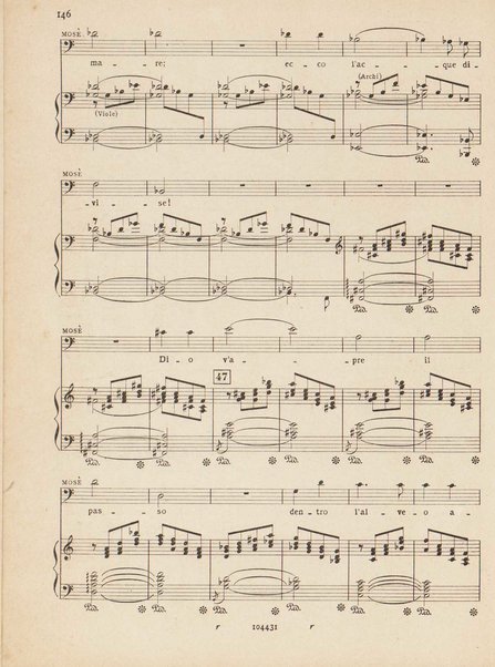 Mosé : poema sinfonico-vocale in un prologo e tre parti / testo di A. Cameroni e P. Croci ; musica di D. Lorenzo Perosi ; riduzione per canto e pianoforte di Ugo Solazzi