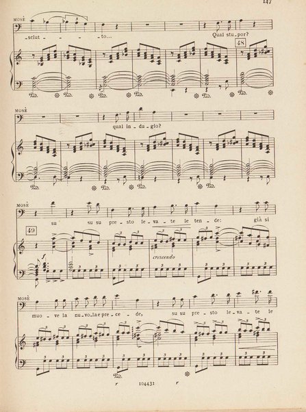 Mosé : poema sinfonico-vocale in un prologo e tre parti / testo di A. Cameroni e P. Croci ; musica di D. Lorenzo Perosi ; riduzione per canto e pianoforte di Ugo Solazzi