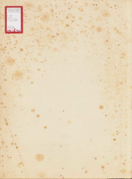 Mosé : poema sinfonico-vocale in un prologo e tre parti / testo di A. Cameroni e P. Croci ; musica di D. Lorenzo Perosi ; riduzione per canto e pianoforte di Ugo Solazzi