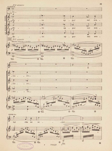 Mosé : poema sinfonico-vocale in un prologo e tre parti / testo di A. Cameroni e P. Croci ; musica di D. Lorenzo Perosi ; riduzione per canto e pianoforte di Ugo Solazzi