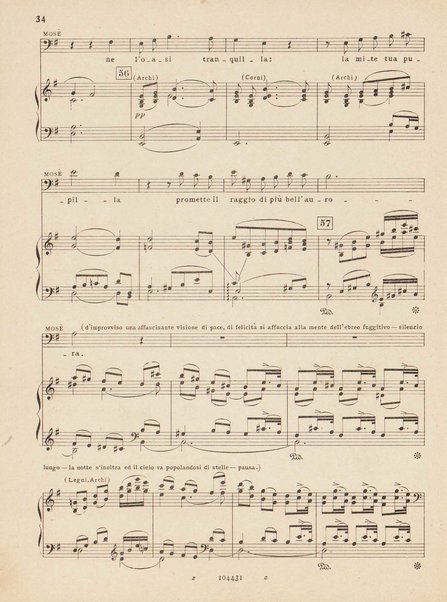 Mosé : poema sinfonico-vocale in un prologo e tre parti / testo di A. Cameroni e P. Croci ; musica di D. Lorenzo Perosi ; riduzione per canto e pianoforte di Ugo Solazzi