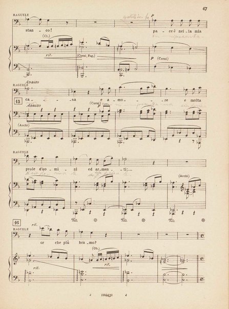 Mosé : poema sinfonico-vocale in un prologo e tre parti / testo di A. Cameroni e P. Croci ; musica di D. Lorenzo Perosi ; riduzione per canto e pianoforte di Ugo Solazzi