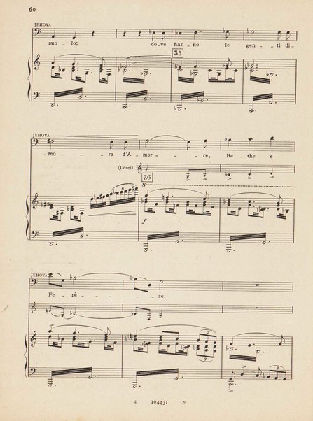 Mosé : poema sinfonico-vocale in un prologo e tre parti / testo di A. Cameroni e P. Croci ; musica di D. Lorenzo Perosi ; riduzione per canto e pianoforte di Ugo Solazzi