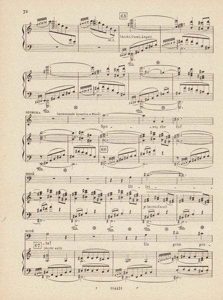 Mosé : poema sinfonico-vocale in un prologo e tre parti / testo di A. Cameroni e P. Croci ; musica di D. Lorenzo Perosi ; riduzione per canto e pianoforte di Ugo Solazzi