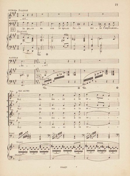 Mosé : poema sinfonico-vocale in un prologo e tre parti / testo di A. Cameroni e P. Croci ; musica di D. Lorenzo Perosi ; riduzione per canto e pianoforte di Ugo Solazzi