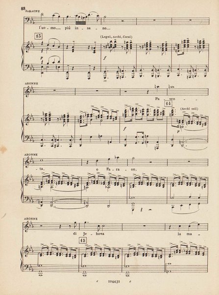 Mosé : poema sinfonico-vocale in un prologo e tre parti / testo di A. Cameroni e P. Croci ; musica di D. Lorenzo Perosi ; riduzione per canto e pianoforte di Ugo Solazzi